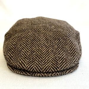 Hanna Hat Co Herringbone Men’s Wool Cap